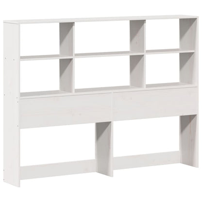 Letto Libreria senza Materasso Bianco 160x200 cm Legno di Pino | homemem39