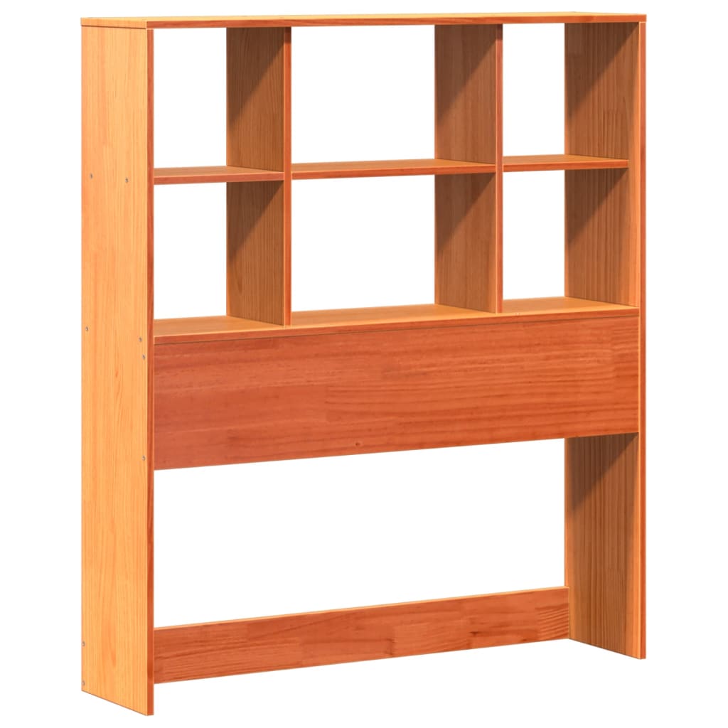 Letto Libreria senza Materasso Marrone Cera 100x200 cm in Pino | homemem39