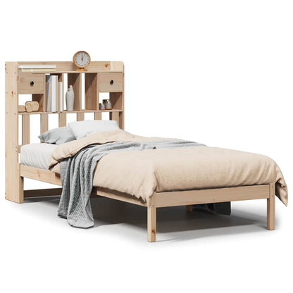 Letto Libreria senza Materasso 90x190 cm Legno Massello Pino | homemem39