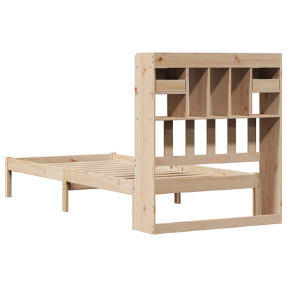 Letto Libreria senza Materasso 90x190 cm Legno Massello Pino | homemem39