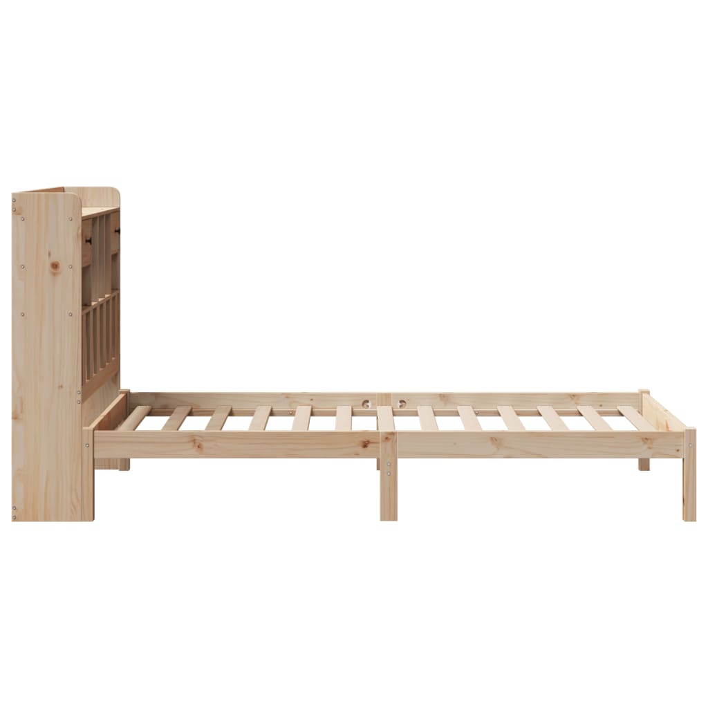 Letto Libreria senza Materasso 90x200 cm Legno Massello Pino | homemem39