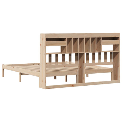 Letto Libreria senza Materasso 180x200 cm in Legno di Pino | homemem39