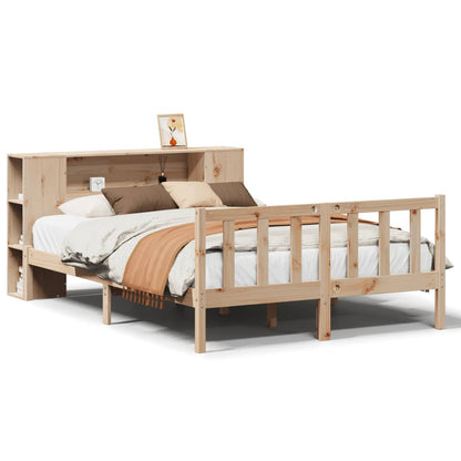 Letto Libreria senza Materasso 120x190cm Legno Massello di Pino - homemem39
