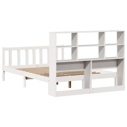 Letto Libreria senza Materasso Bianco 120x200 cm Legno di Pino - homemem39