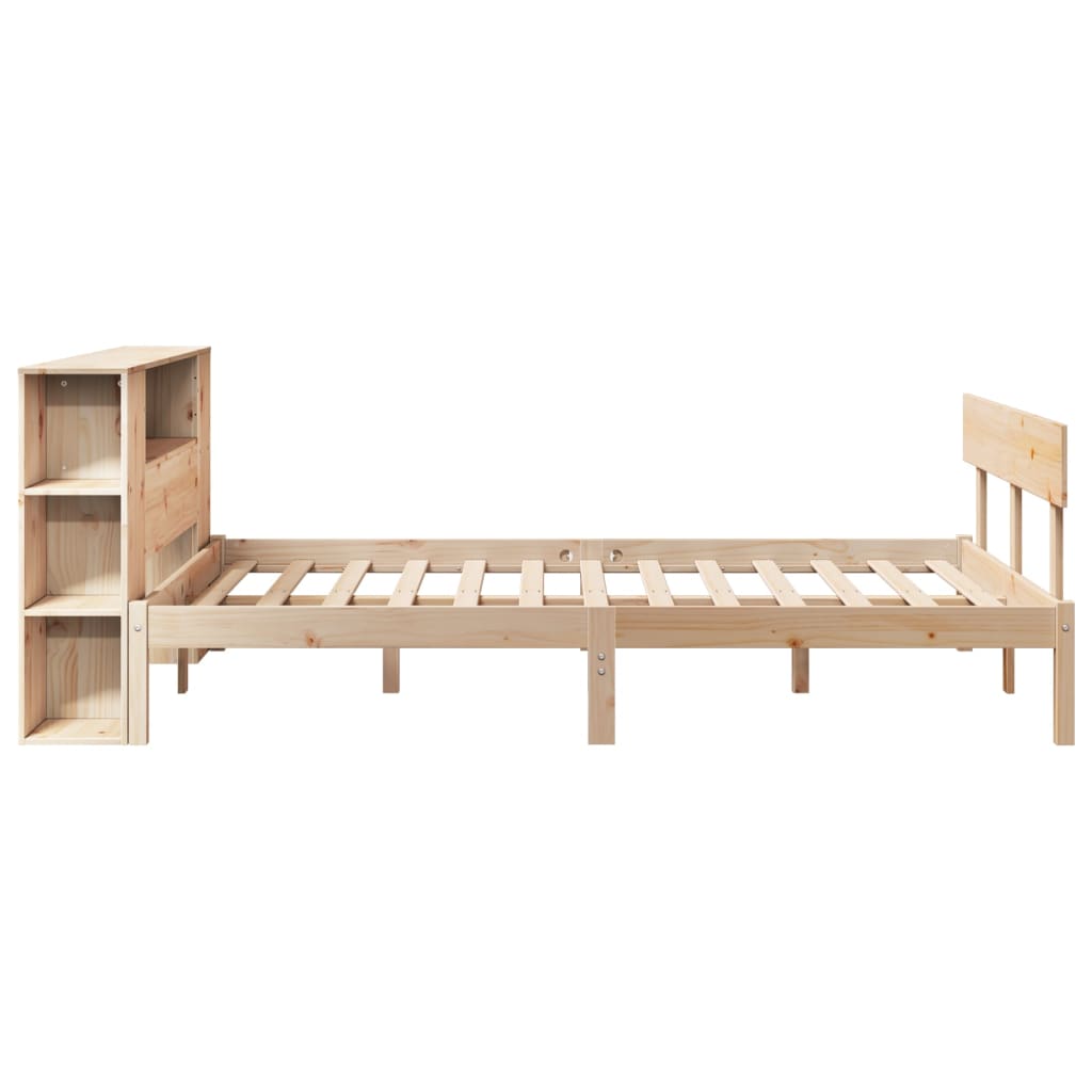 Letto Libreria senza Materasso 120x190cm Legno Massello di Pino - homemem39