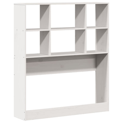 Letto Libreria senza Materasso Bianco 90x190 cm Massello Pino