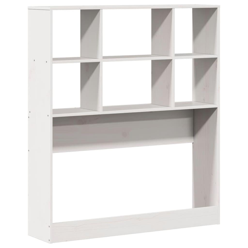 Letto Libreria senza Materasso Bianca 90x200 cm Legno di Pino