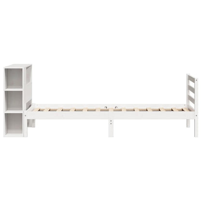Letto con Libreria senza Materasso 75x190 cm in Legno Pino - homemem39