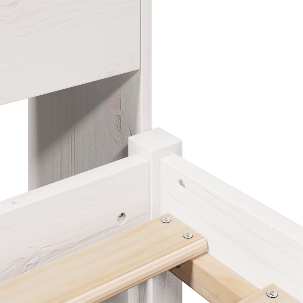 Letto con Libreria senza Materasso 75x190 cm in Legno Pino - homemem39