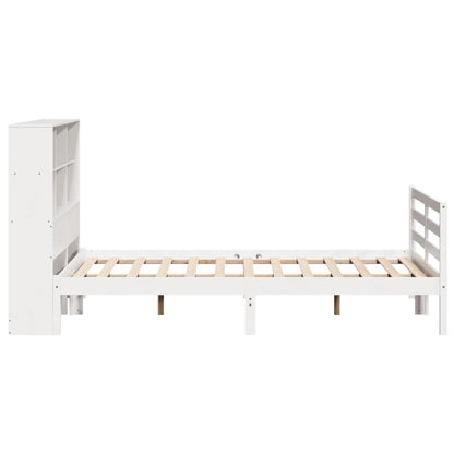 Letto Libreria senza Materasso Bianco 120x190 cm Legno di Pino - homemem39