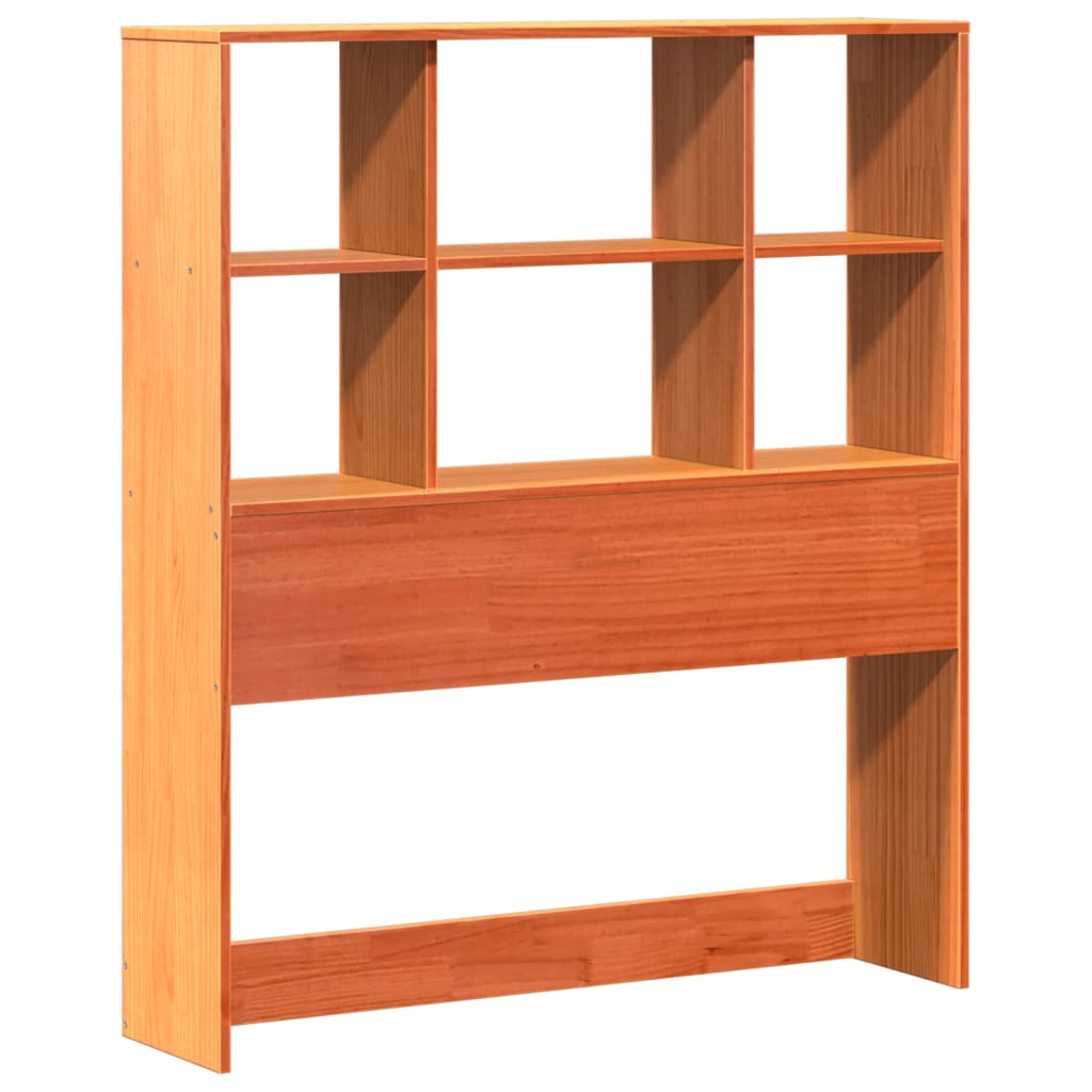 Letto Libreria senza Materasso Marrone Cera 75x190 cm Legno | homemem39