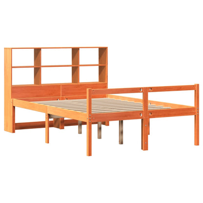 Letto Libreria senza Materasso Marrone Cera 160x200 cm Legno - homemem39