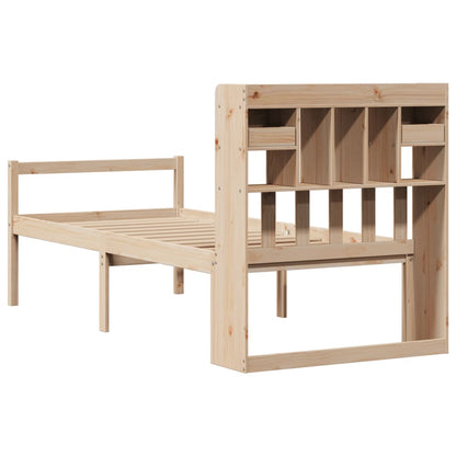 Letto Libreria senza Materasso 90x190 cm Legno Massello Pino | homemem39