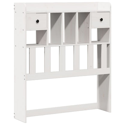 Letto Libreria senza Materasso Bianco 90x190 cm Massello Pino | homemem39
