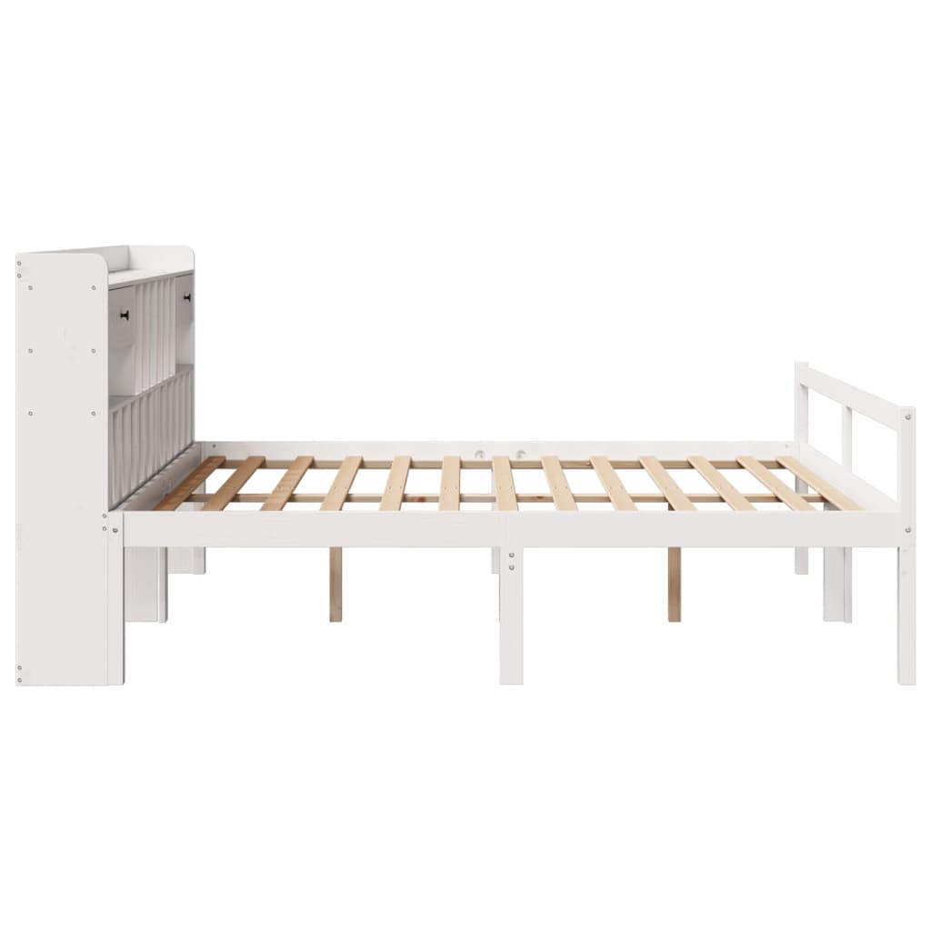 Giroletto con Libreria senza Materasso 180x200 cm in Legno Pino | homemem39