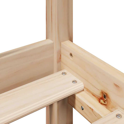 Letto Libreria senza Materasso 90x190 cm Legno Massello Pino - homemem39