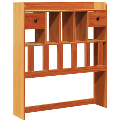 Letto Libreria senza Materasso Marrone Cera 75x190 cm in Pino - homemem39