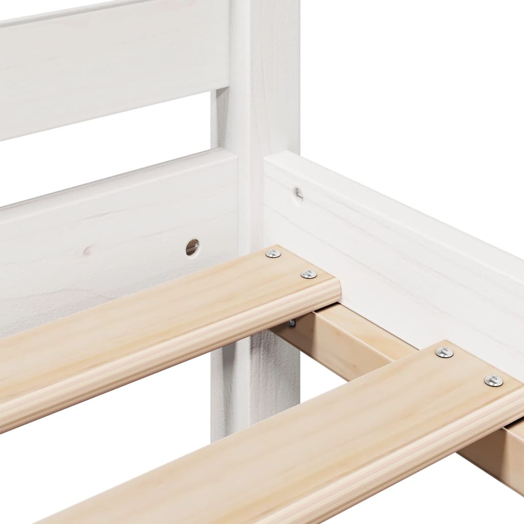 Giroletto con Libreria senza Materasso 180x200 cm in Legno Pino - homemem39