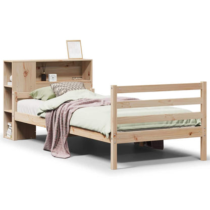Letto Libreria senza Materasso 100x200 cm in Legno di Pino - homemem39