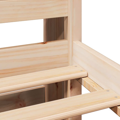 Letto Libreria senza Materasso 100x200 cm in Legno di Pino - homemem39