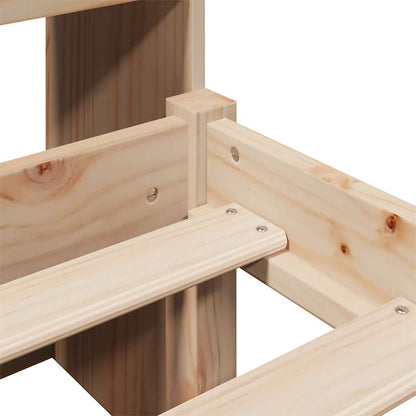 Letto Libreria senza Materasso 120x200cm Legno Massello di Pino