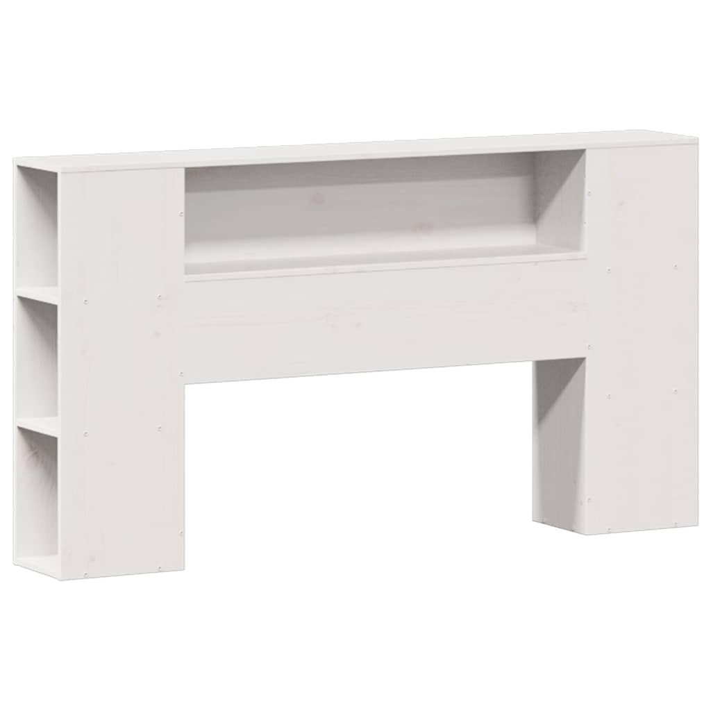 Letto Libreria senza Materasso Bianco 140x190 cm Legno di Pino - homemem39