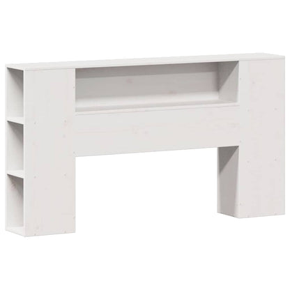 Letto Libreria senza Materasso Bianco 140x190 cm Legno di Pino - homemem39