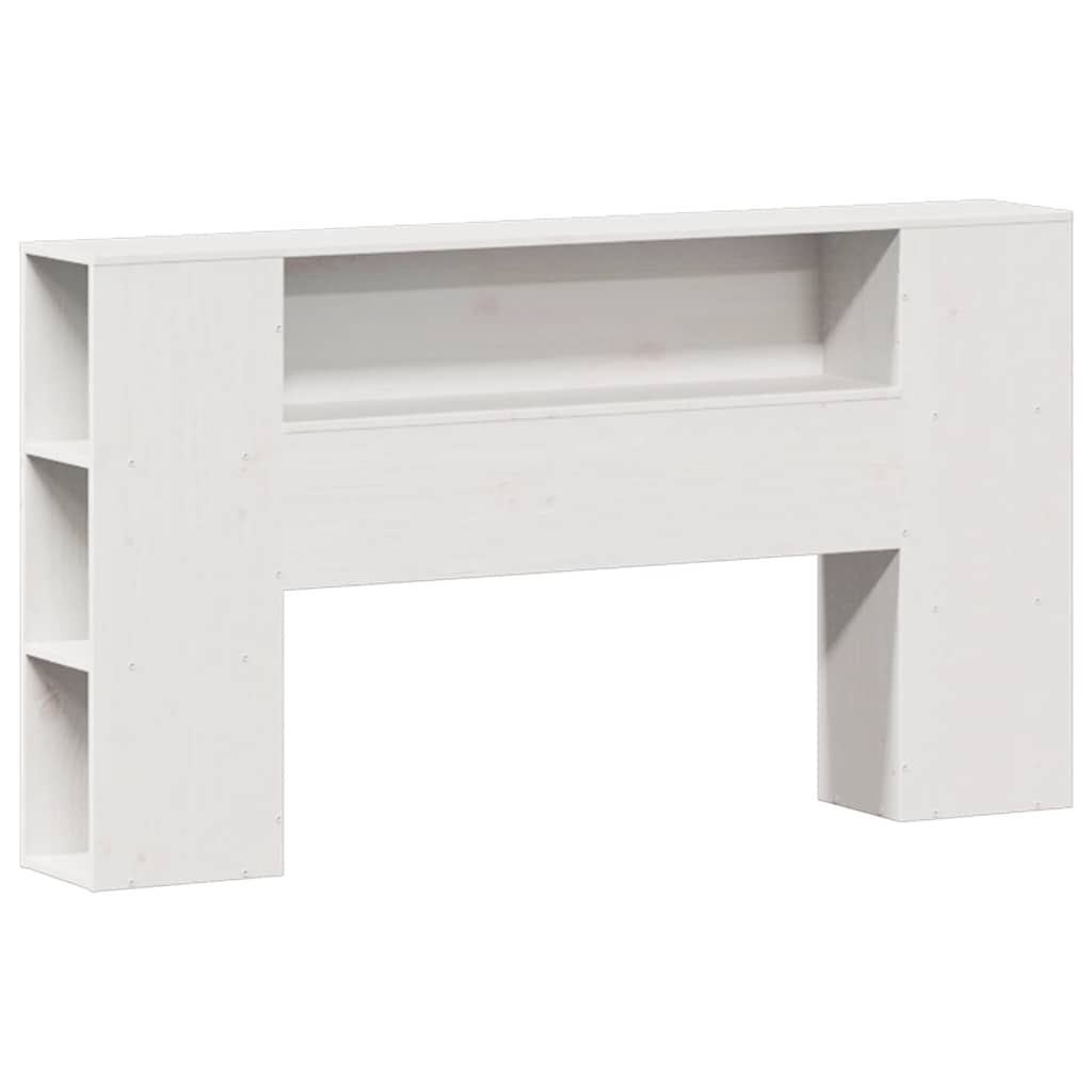 Letto Libreria senza Materasso Bianco 160x200 cm Legno di Pino