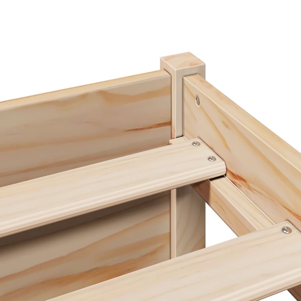 Giroletto con Libreria senza Materasso 75x190 cm in Legno Pino - homemem39