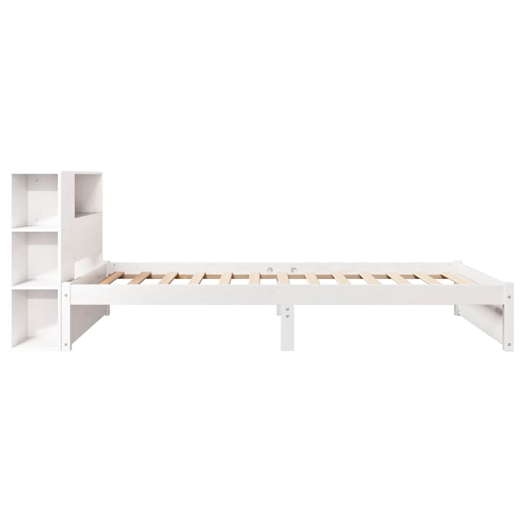 Letto con Libreria senza Materasso 75x190 cm in Legno Pino | homemem39
