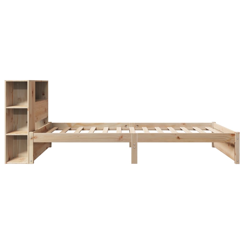 Letto Libreria senza Materasso 90x190 cm Legno Massello Pino - homemem39