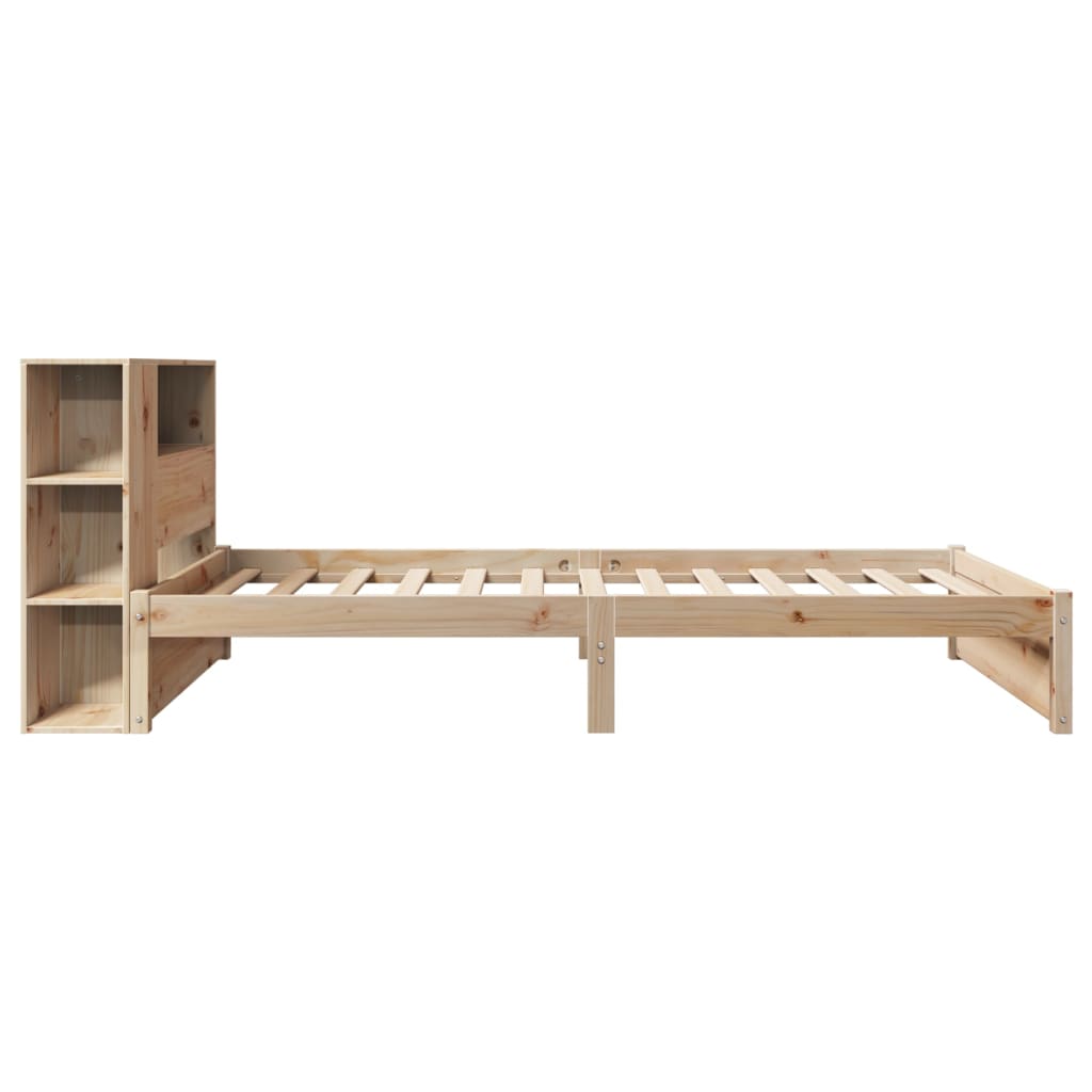 Letto Libreria senza Materasso 100x200 cm in Legno di Pino - homemem39