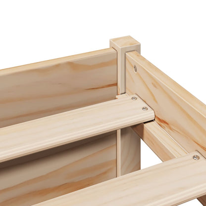 Letto Libreria senza Materasso 100x200 cm in Legno di Pino - homemem39