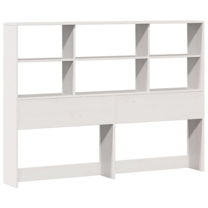 Letto Libreria senza Materasso Bianco 140x190 cm Legno di Pino - homemem39