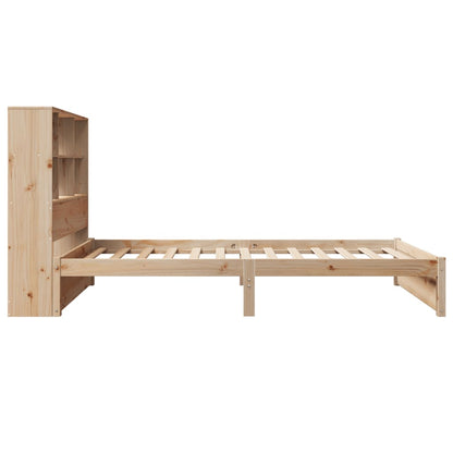 Letto Libreria senza Materasso 90x200 cm Legno Massello Pino - homemem39