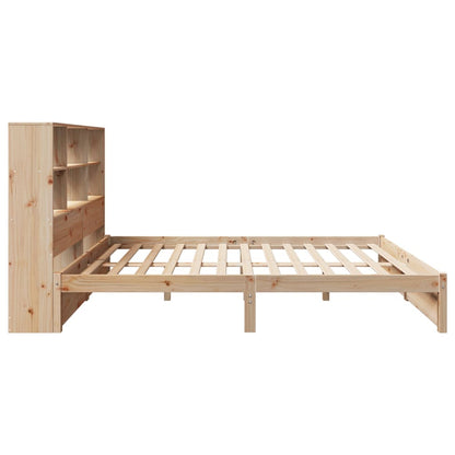Letto Libreria senza Materasso 120x200cm Legno Massello di Pino