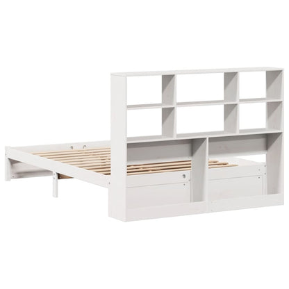 Letto Libreria senza Materasso Bianco 120x200 cm Legno di Pino - homemem39