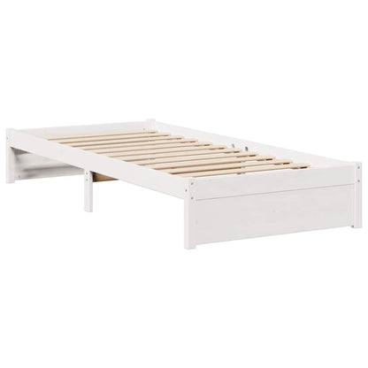 Letto con Libreria senza Materasso 75x190 cm in Legno Pino - homemem39