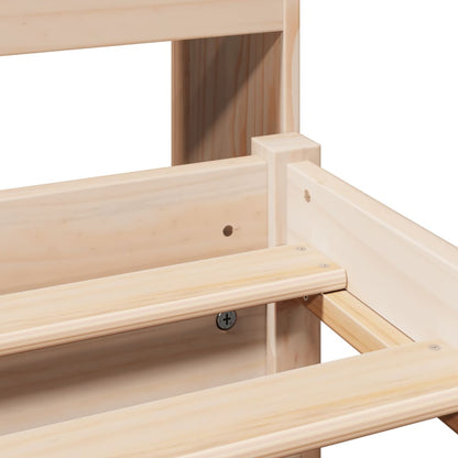 Letto Libreria senza Materasso 180x200 cm in Legno di Pino - homemem39