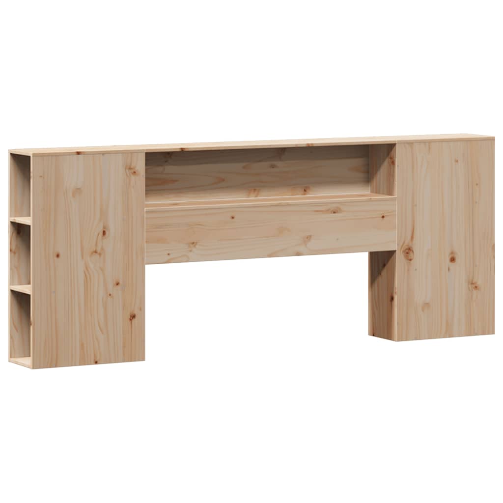 Letto Libreria senza Materasso 200x200 cm in Legno di Pino - homemem39