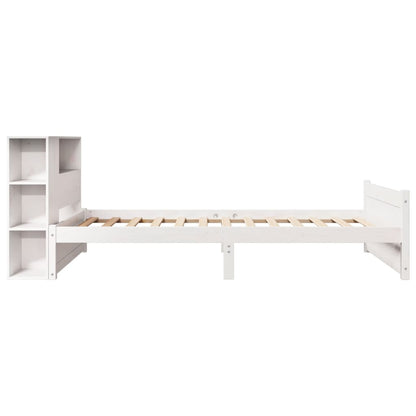 Letto con Libreria senza Materasso 75x190 cm in Legno Pino