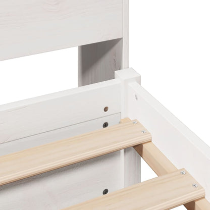 Letto con Libreria senza Materasso 75x190 cm in Legno Pino