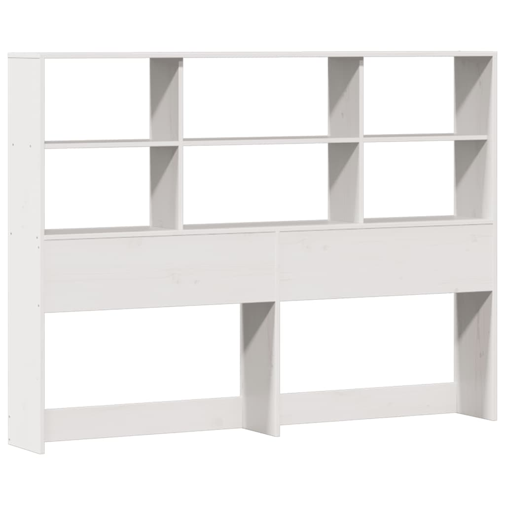 Letto Libreria senza Materasso Bianco 140x200 cm Legno di Pino - homemem39