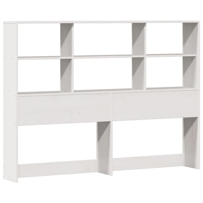 Letto Libreria senza Materasso Bianco 140x200 cm Legno di Pino - homemem39