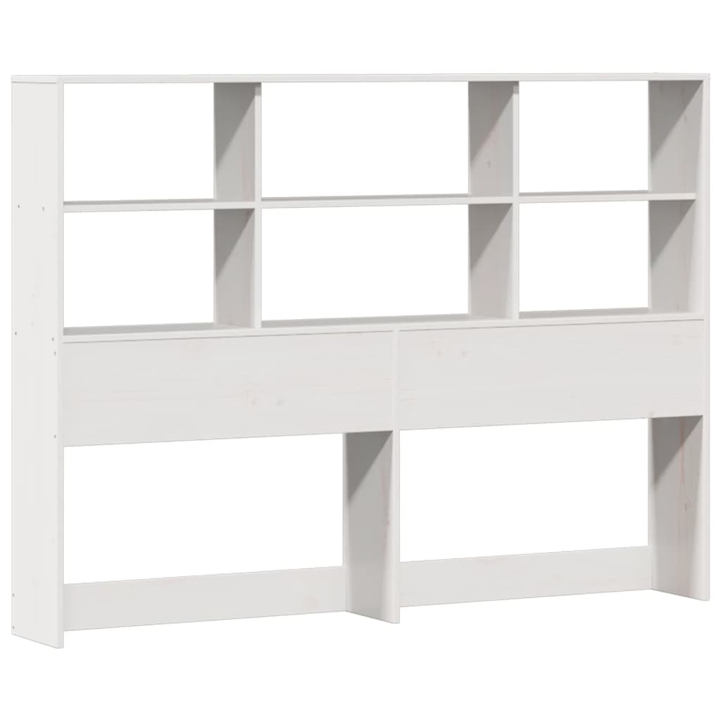 Letto Libreria senza Materasso Bianco 160x200 cm Legno di Pino - homemem39