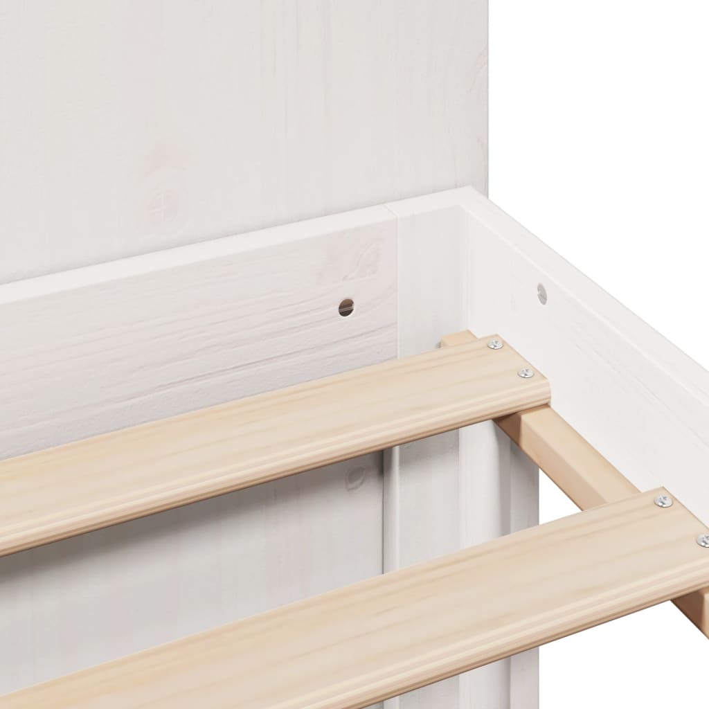 Giroletto con Libreria senza Materasso 180x200 cm in Legno Pino - homemem39