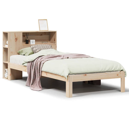 Letto Libreria senza Materasso 90x200 cm Legno Massello Pino - homemem39
