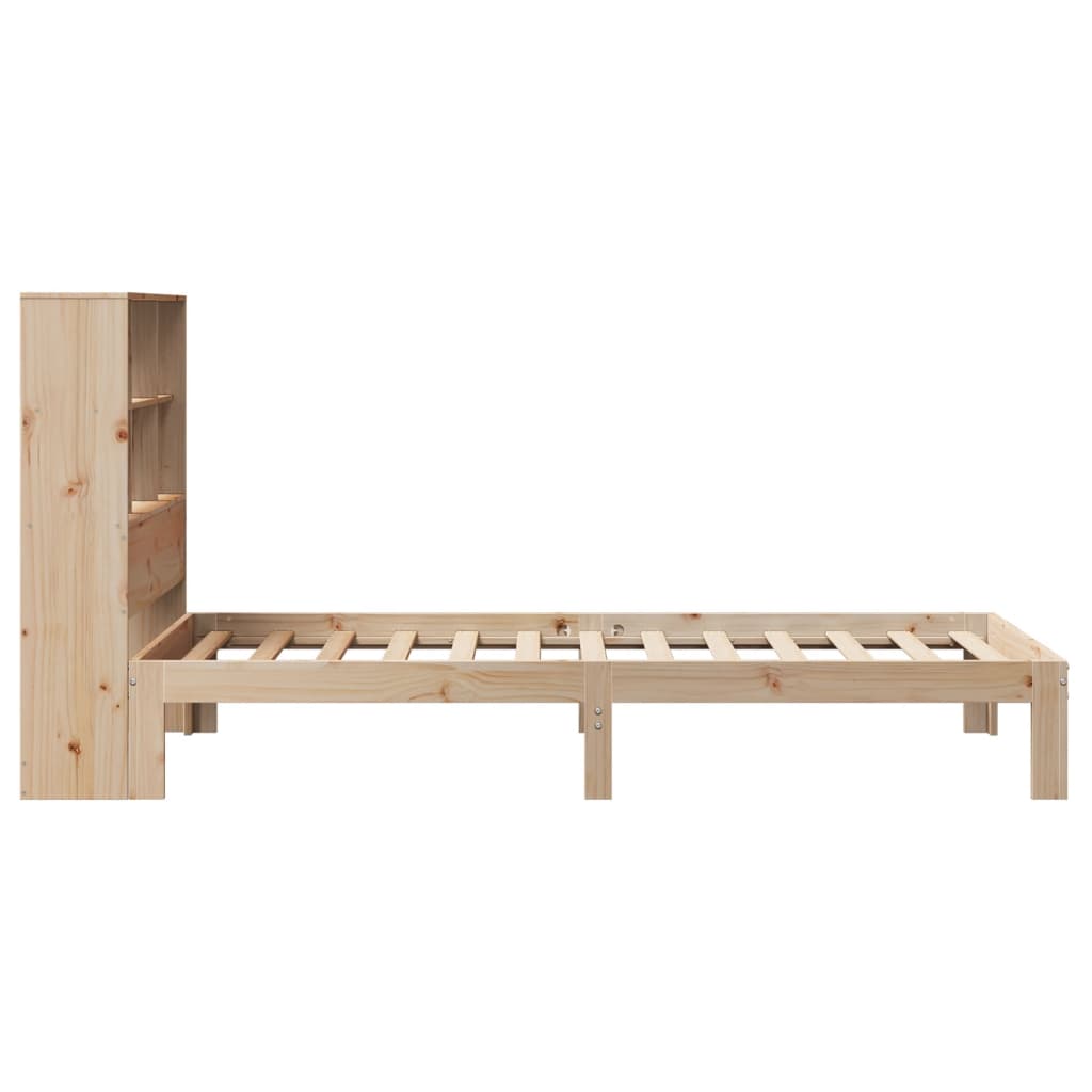 Letto Libreria senza Materasso 90x190 cm Legno Massello Pino - homemem39