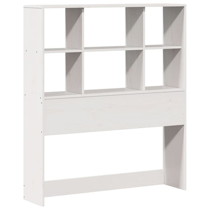 Letto Libreria senza Materasso Bianco 90x190 cm Massello Pino