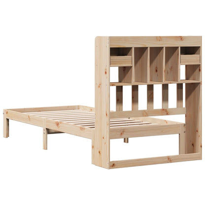 Letto Libreria senza Materasso 90x200 cm Legno Massello Pino - homemem39